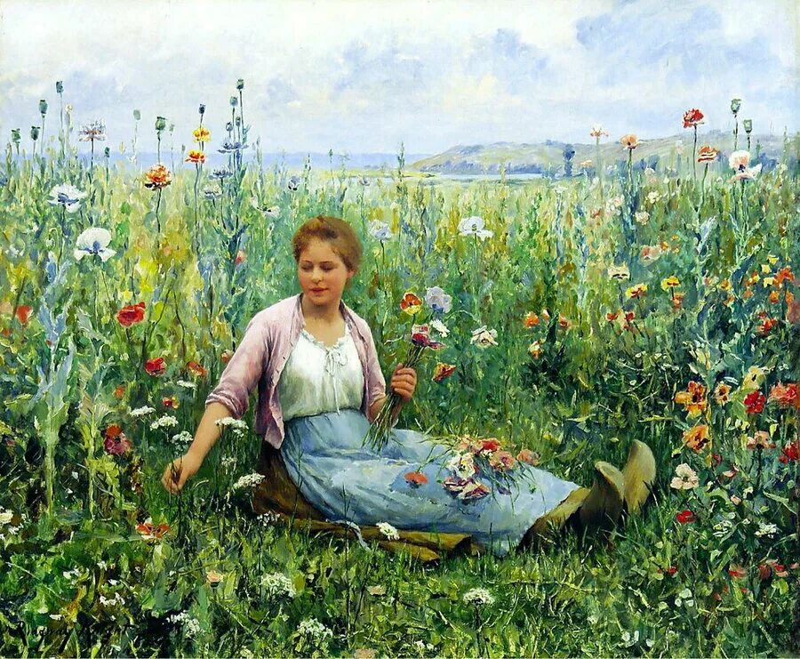 Сад у тетки. Даниэль Риджуэй Найт художник. Дэниел Риджуэй Найт (Daniel Ridgway Knight), 1839-1924. Картины. Daniel Ridgway Knight картины. Картины Даниэля РИДЖУЭЙЯ Найта.