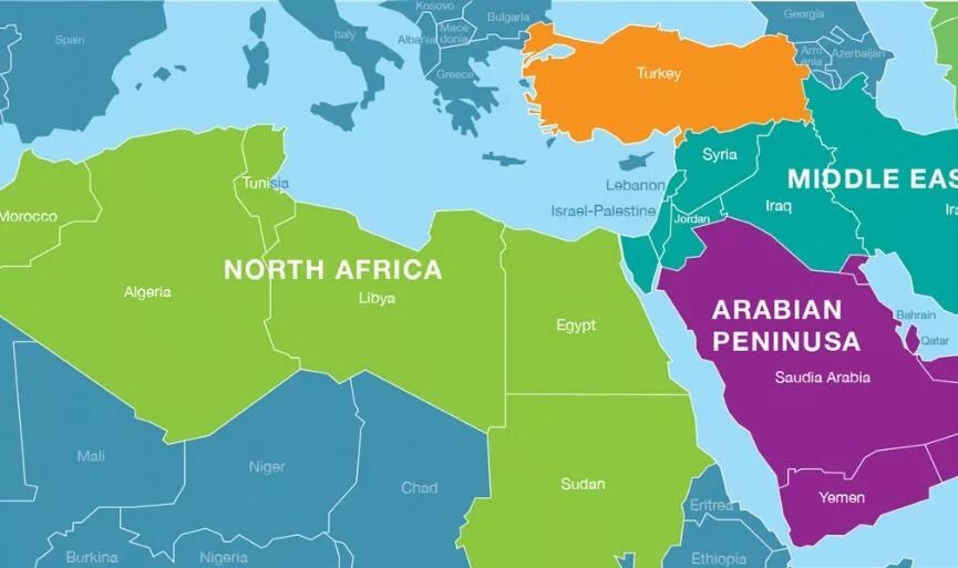 Middle east add on. Северная африка и средний восток на карте. северная африка и средний восток. the middle east. иран это северная африка.
