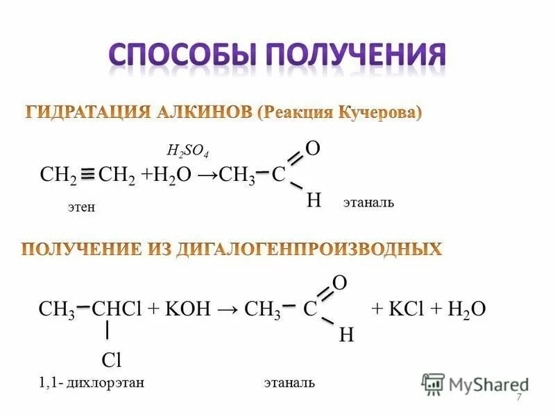 Этаналь класс органических