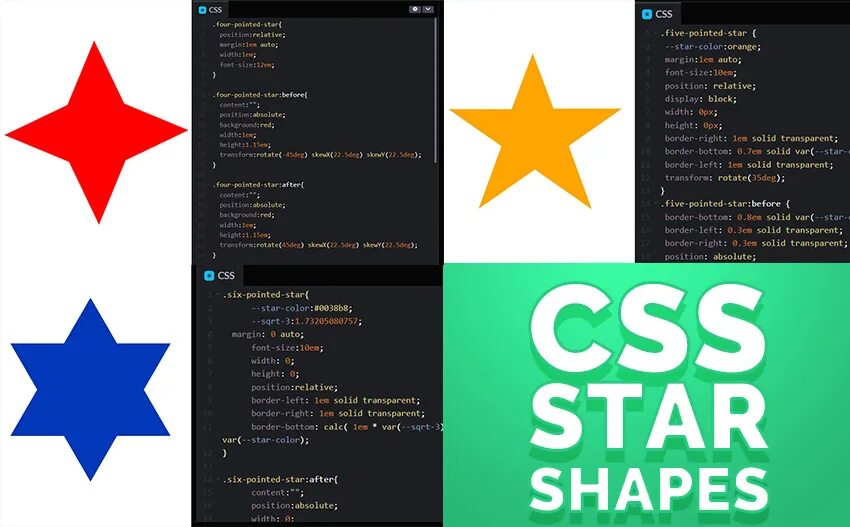 Css symbols. Звезда css. css div star. display css. transform css.