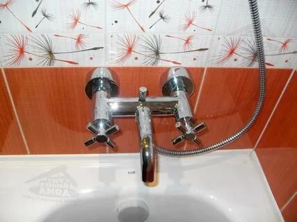 Как установить смеситель в ванной