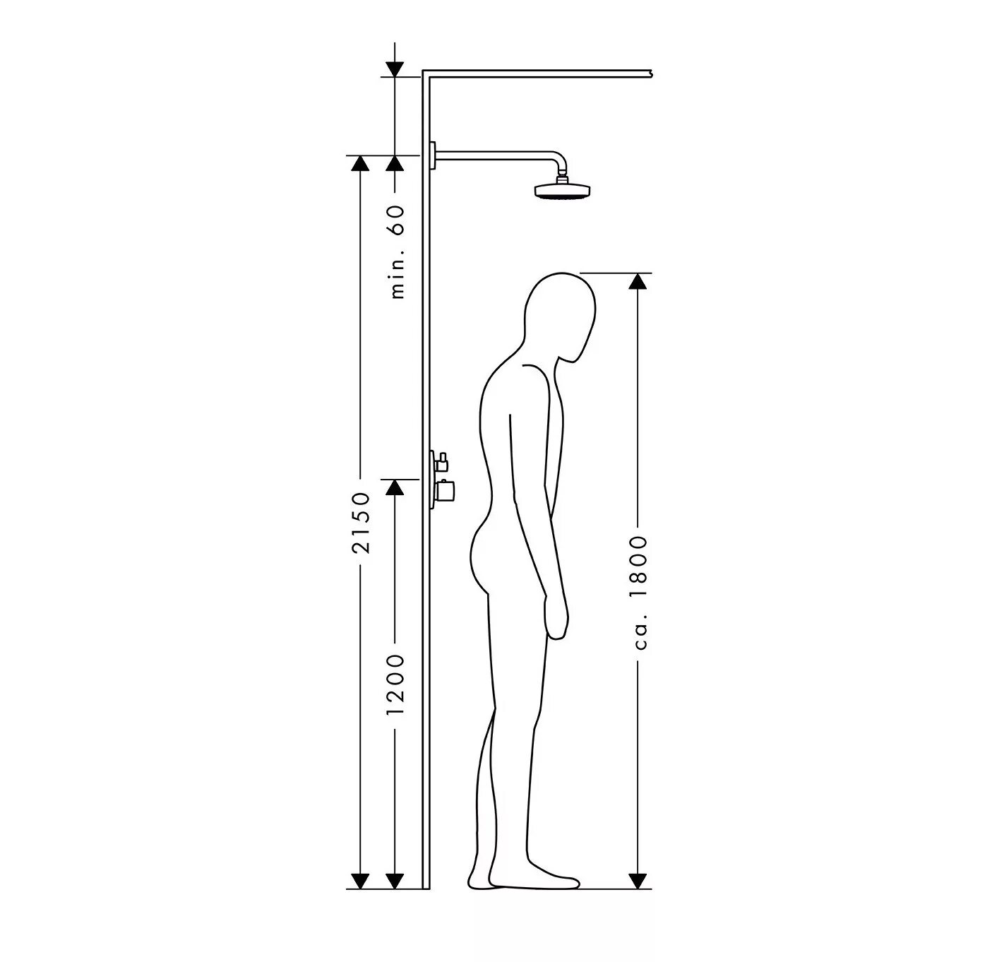 Душевая система высота. Hansgrohe 27376000. 26466000 Hansgrohe.