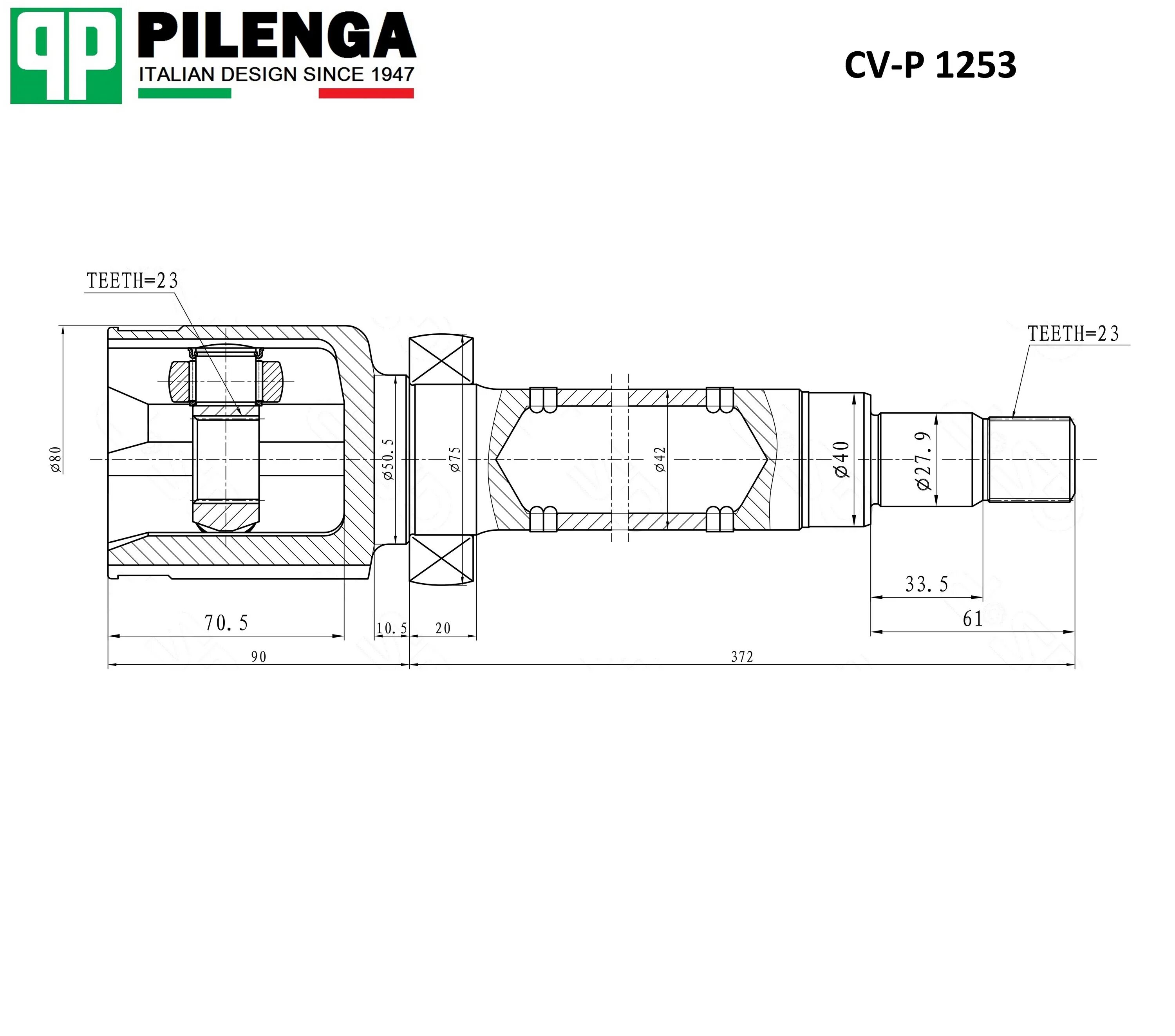 CV-P 1253. PILENGA CV-P 1253. PILENGA CV-P 1234. Cvp1253 PILENGA Размеры. Шрус внутренний фокус 1