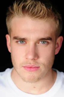 Blonde blue eyes man