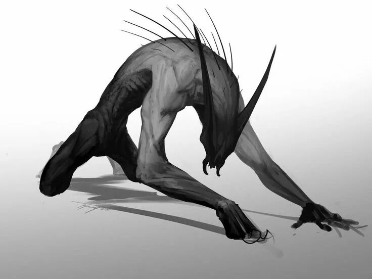 While the creature