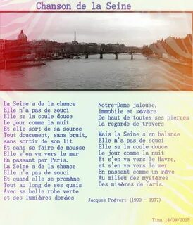 La seine текст на английском