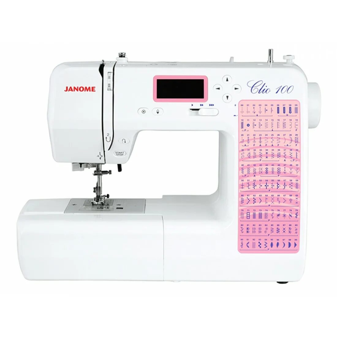 Clio 100. Компьютерные швейные машинки джаноме. janome 100. швейная машинка джанон. швейная машина janome компьютеризированная.