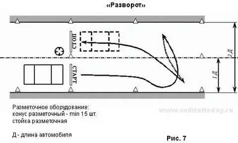 Разворот автобуса