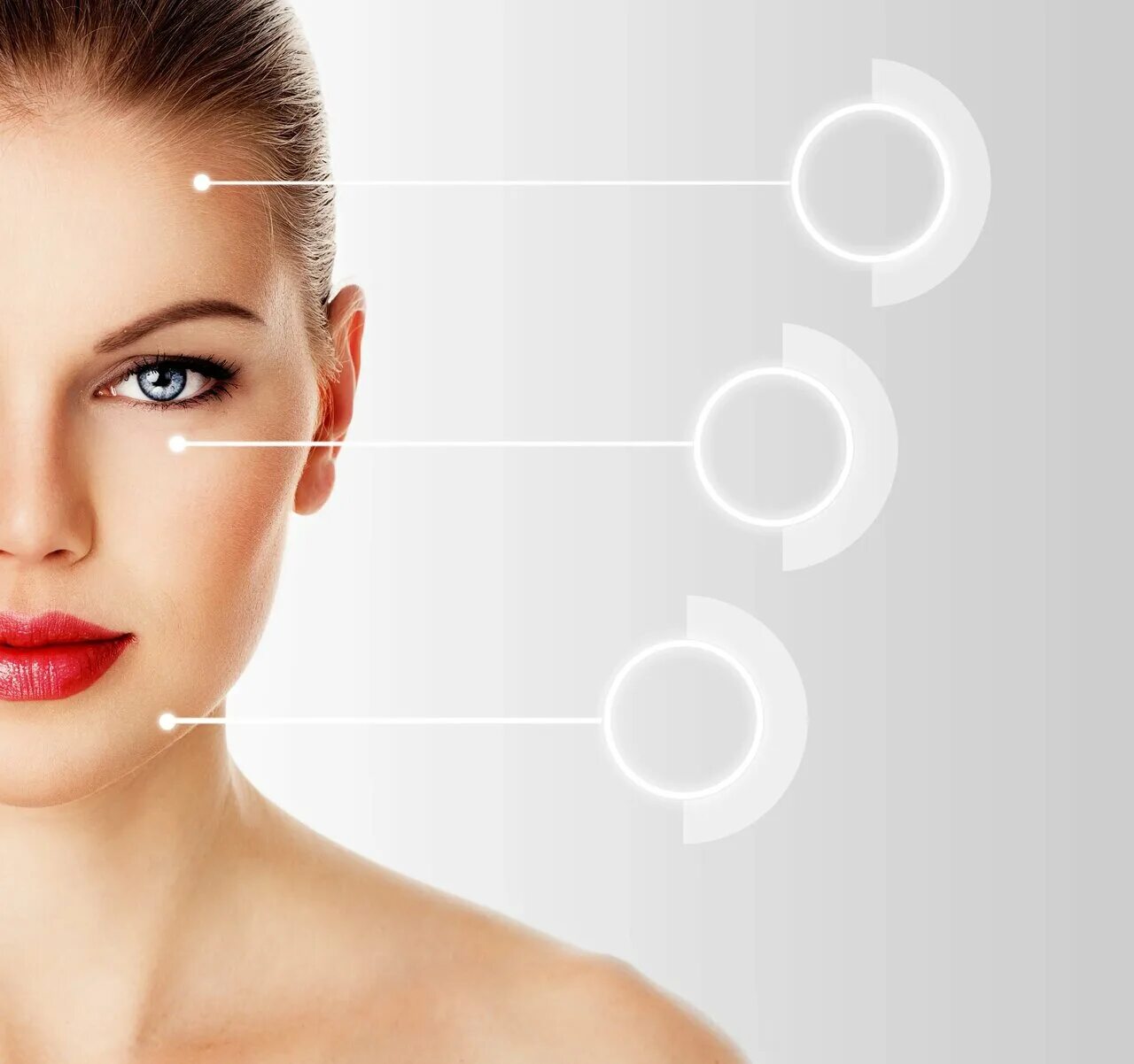 Микронидлинг dermapen. Девушка без макияжа на белом фоне. Rate beauty. Косметология. Rate beauty.