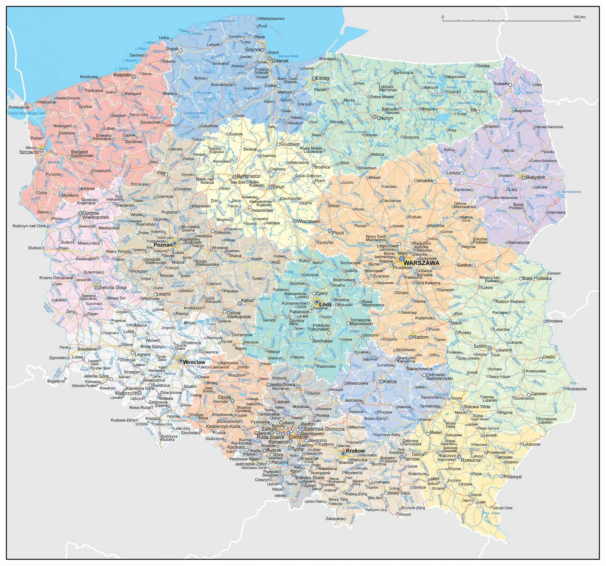 Карта украины польши и белоруссии. Покажи карту польши. Подробная карта польши. Политическая карта польши. Подробная карта польши.