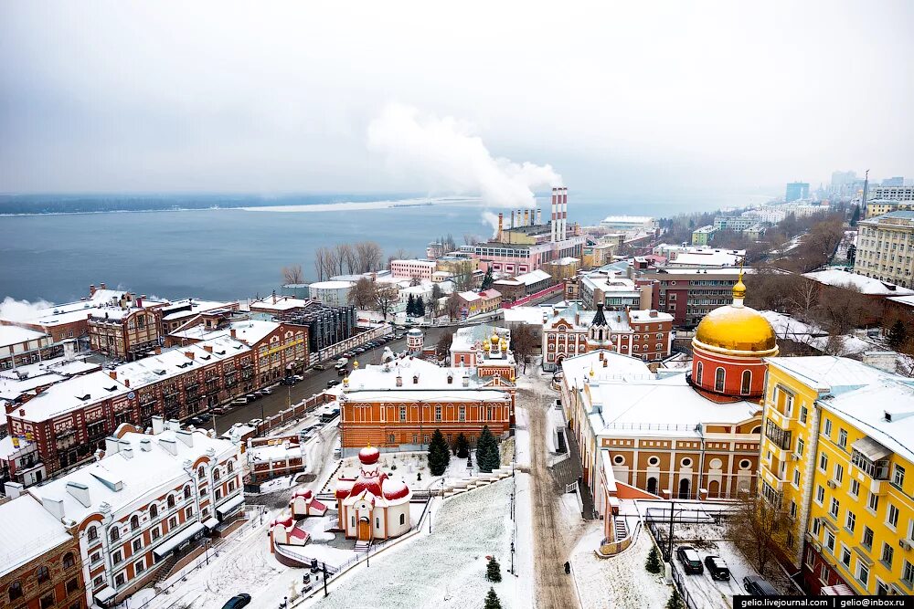 Зимняя Самара. Самара (город). Центр Самары зимой. Зимние достопримечательности Самары.