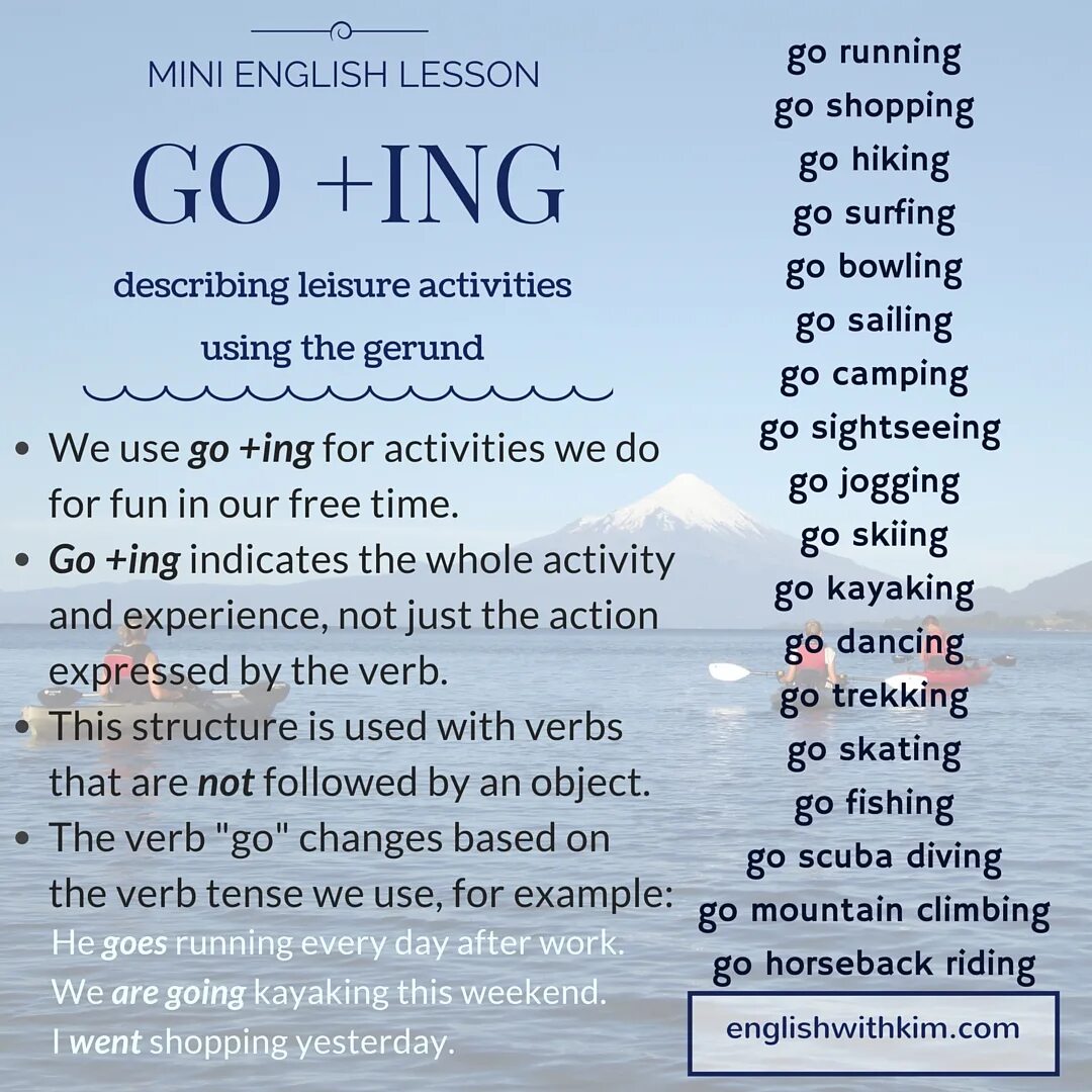 Go go verbs
