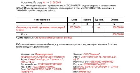 Ошибки в счетах и записях