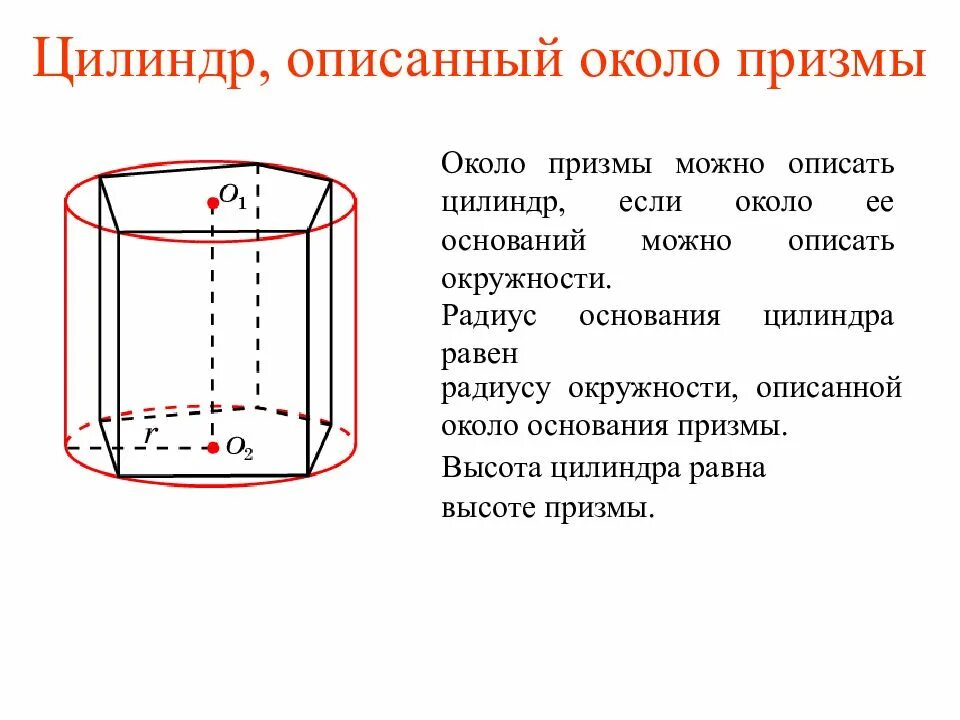 Призму можно вписать в. Призма описанная около цилиндра. Цилиндр. Описанный цилиндр. Сфера вписанная в цилиндр.