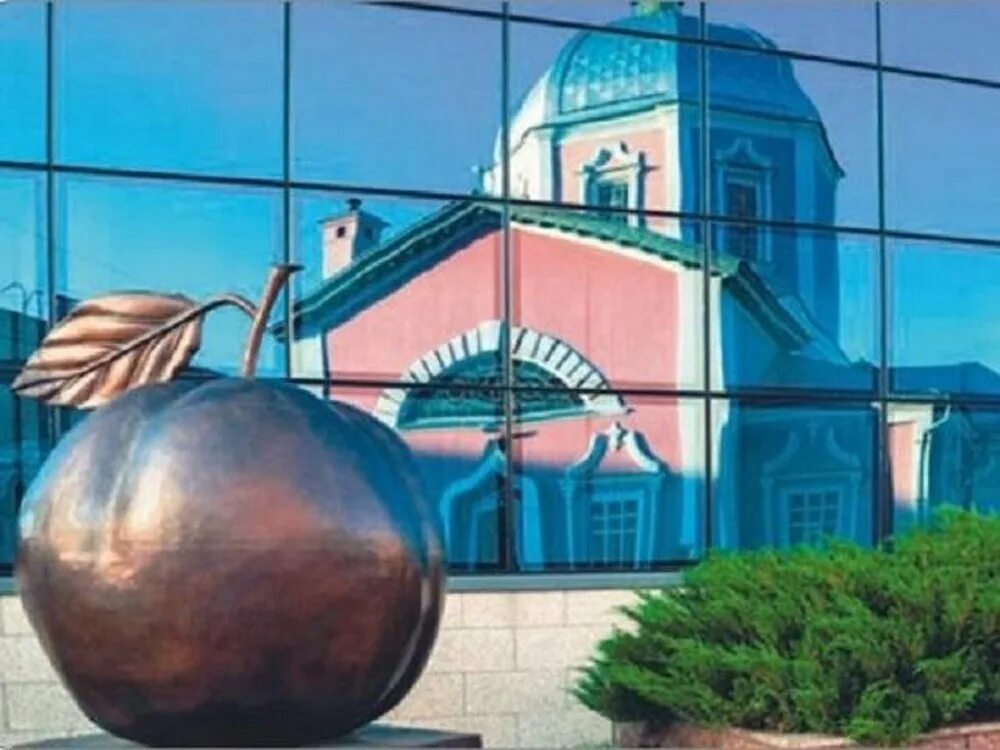 Памятник яблоку антоновке в курске. Антоновка символ курского. Символы курского края презентация. Памятник антоновскому яблоку курск. Памятник антоновскому яблоку курск.