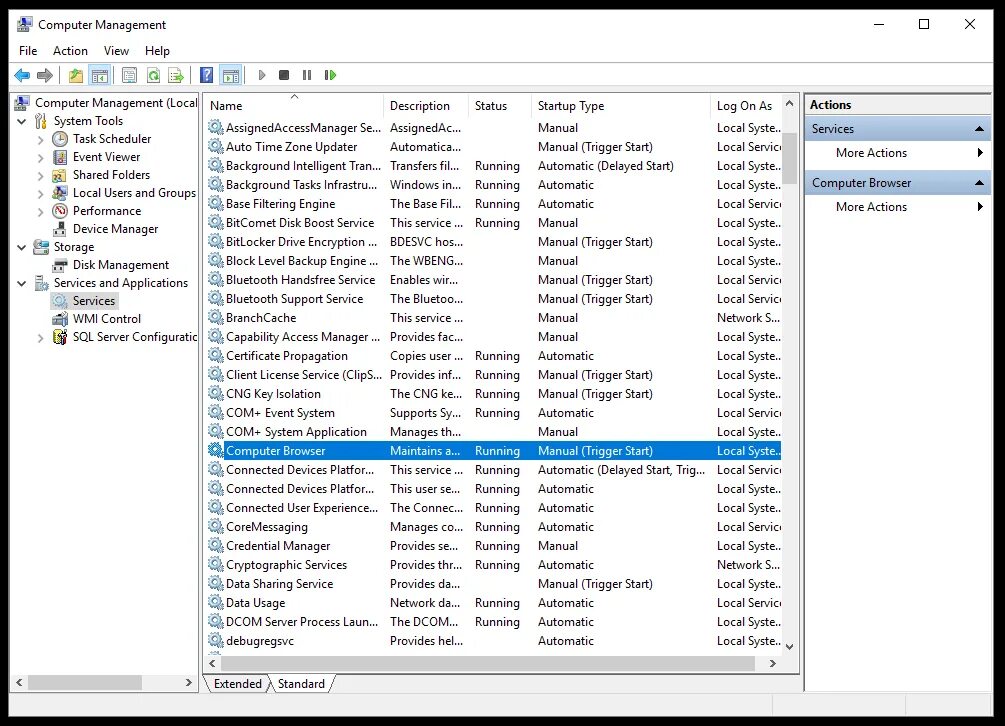 Browser services