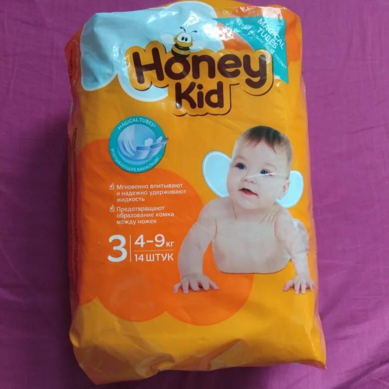 Подгузники honey. Подгузники Honey Kid Midi 3 14 шт. Подгузники Honey Kid 4. Honey Kid подгузники 2.