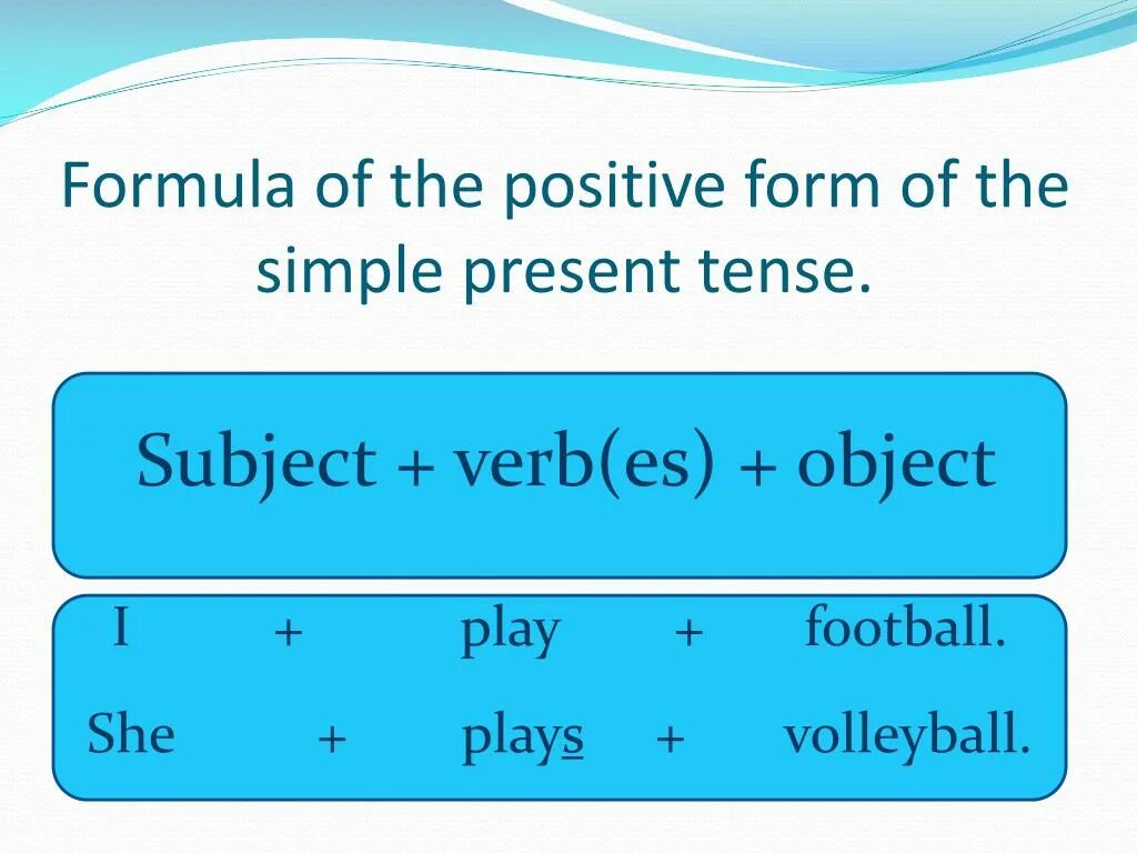 Full verb forms without full stops