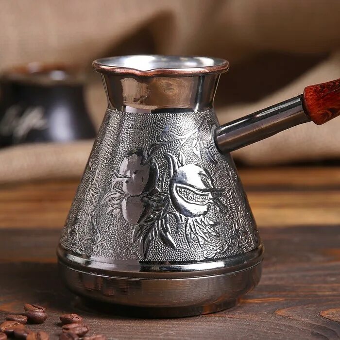 Турка для варки кофе. Турка джезва медная. джезва гейзерная. джезва (турка) медная 400 мл. турка медная 400 гранат.