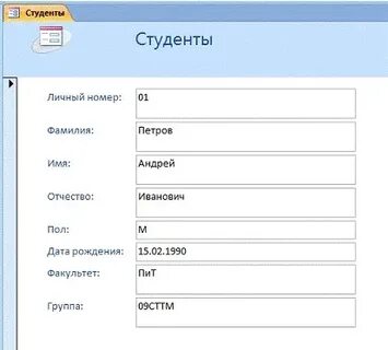Персональные данные курсовая