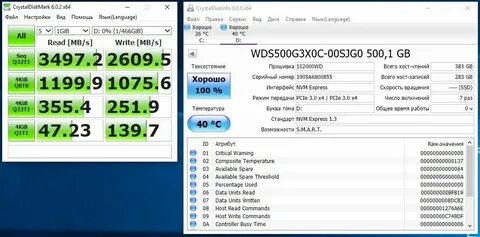 Как проверить чтение и запись ssd
