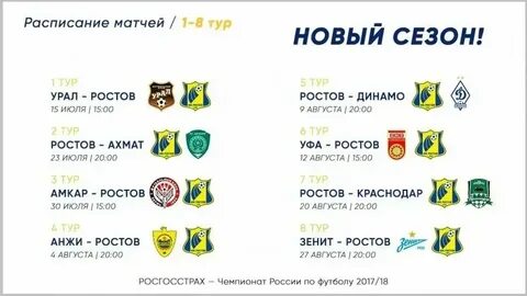 Футбол ростов арена расписание
