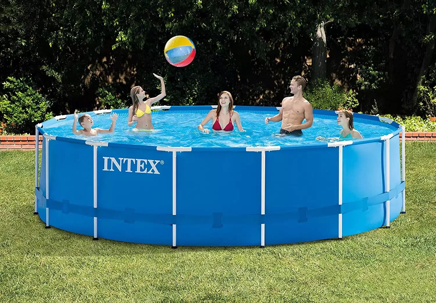 Каркасный бассейн Intex 28242 457х122. Бассейн Интех каркасный Metal frame Pool. Intex Metal frame 28242. Бассейн Интекс 457х122. Сколько стоит бассейн 10 на 10