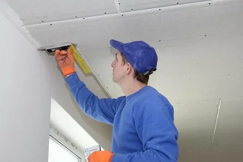 Выравнивание потолка гипсокартоном