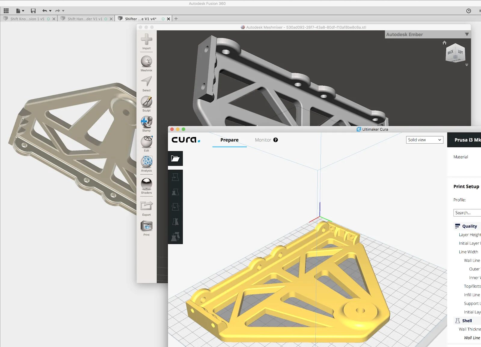 Custom supports для cura