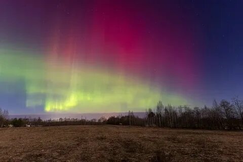 Северное сияние март 2024