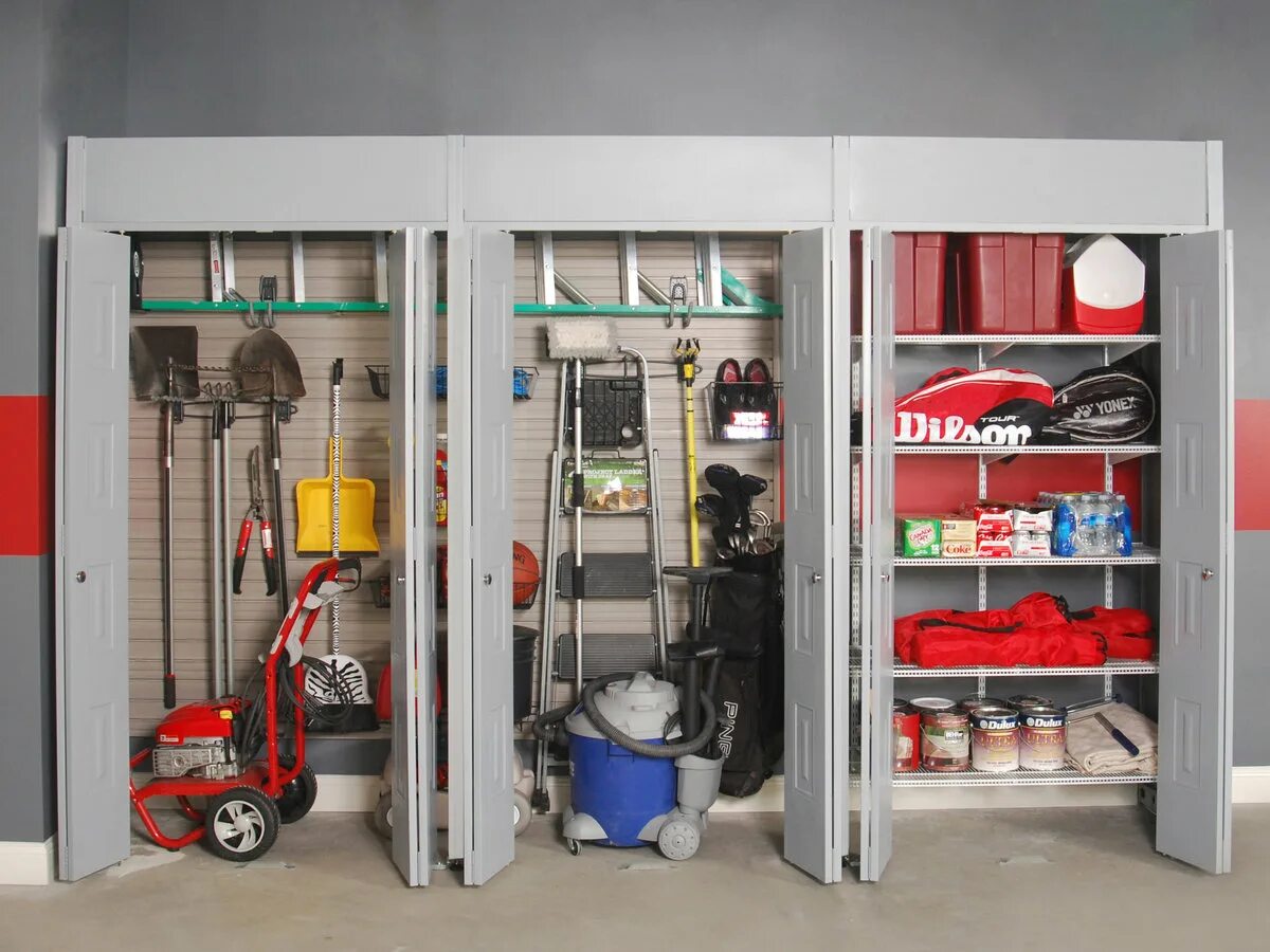 Помещения для хранения должны быть оборудованы. Шкаф в гараж. Система стеллажей для гаража. Шкафчики для гаража. Система хранения для гаража.