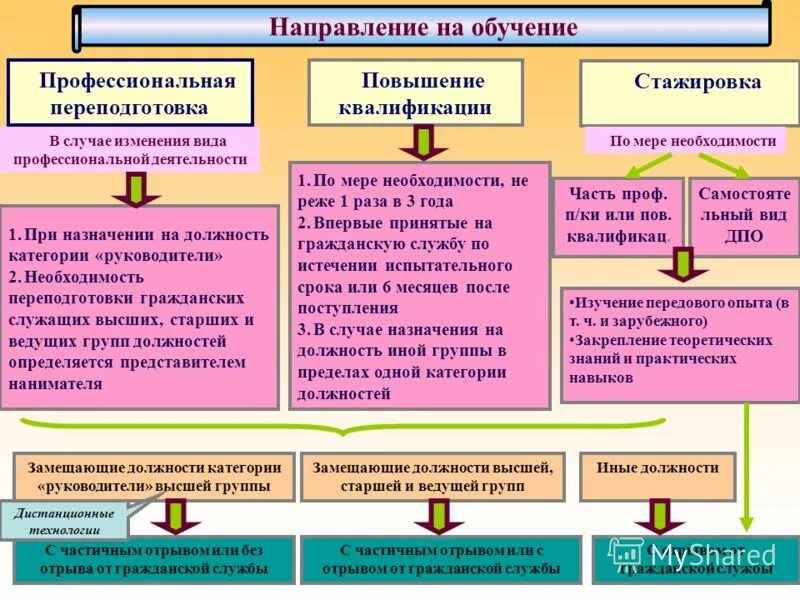 Направления включенные в профессиональный