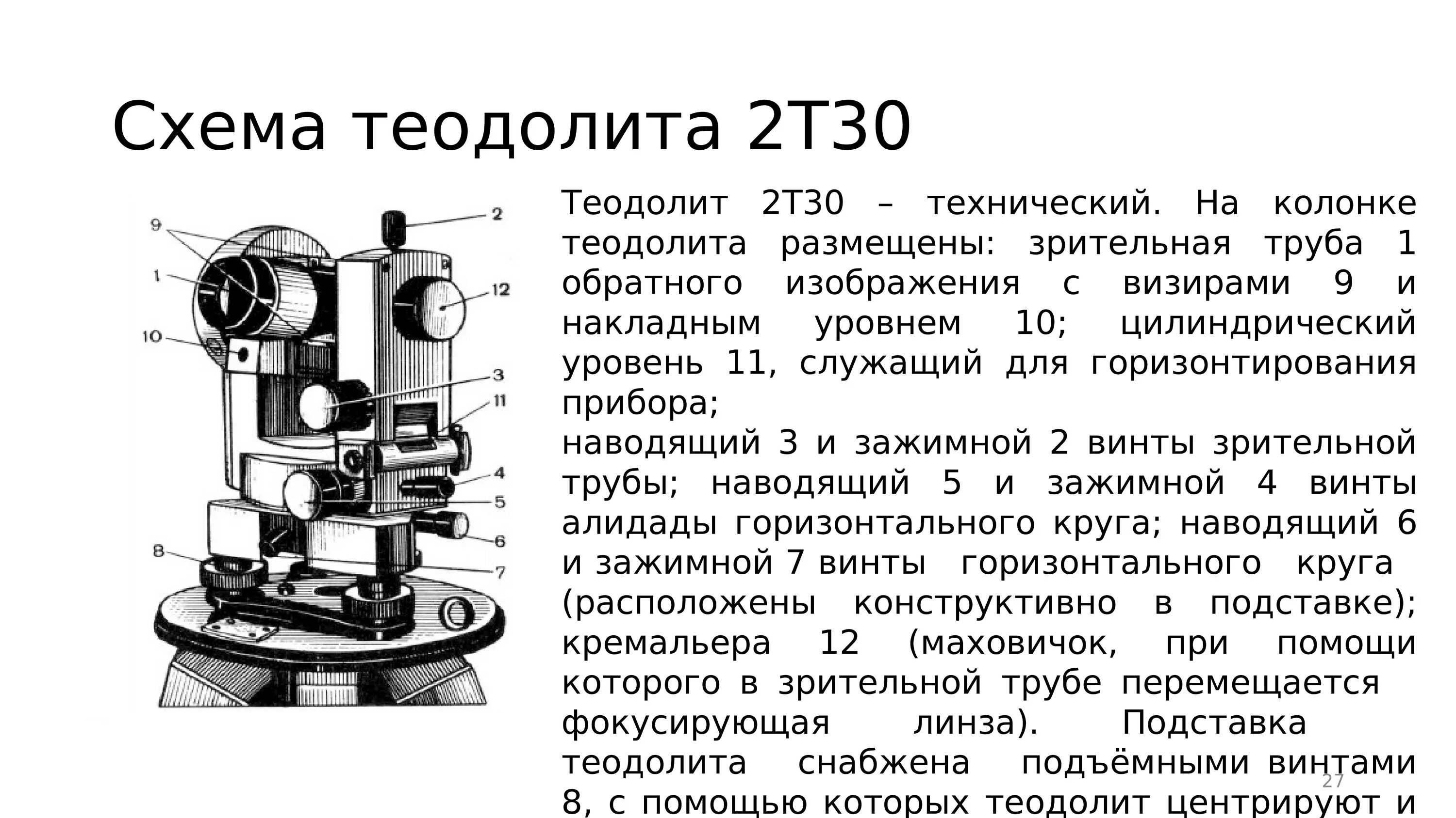 Как работает теодолит. Схема теодолитов т30 2т30 2т30п. устройство теодолита 2т30п схема. схема теодолита 2т30 основные части оси. устройство теодолита т30 схема.