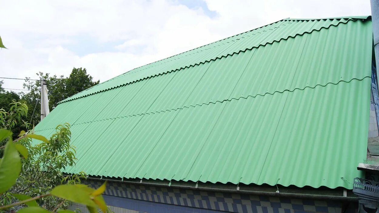 Крыша асбест