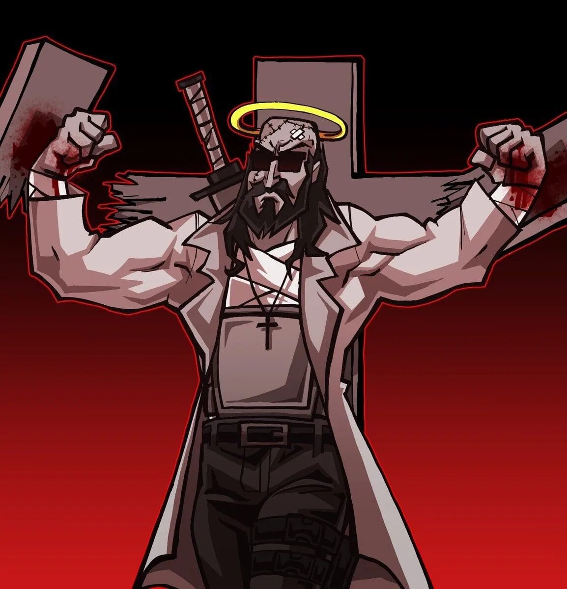 Мёртвый деймос madness combat. Иисус из маднесс комбат. Деймос madness combat. Иисус из маднесс комбат. Джебус маднесс комбат.