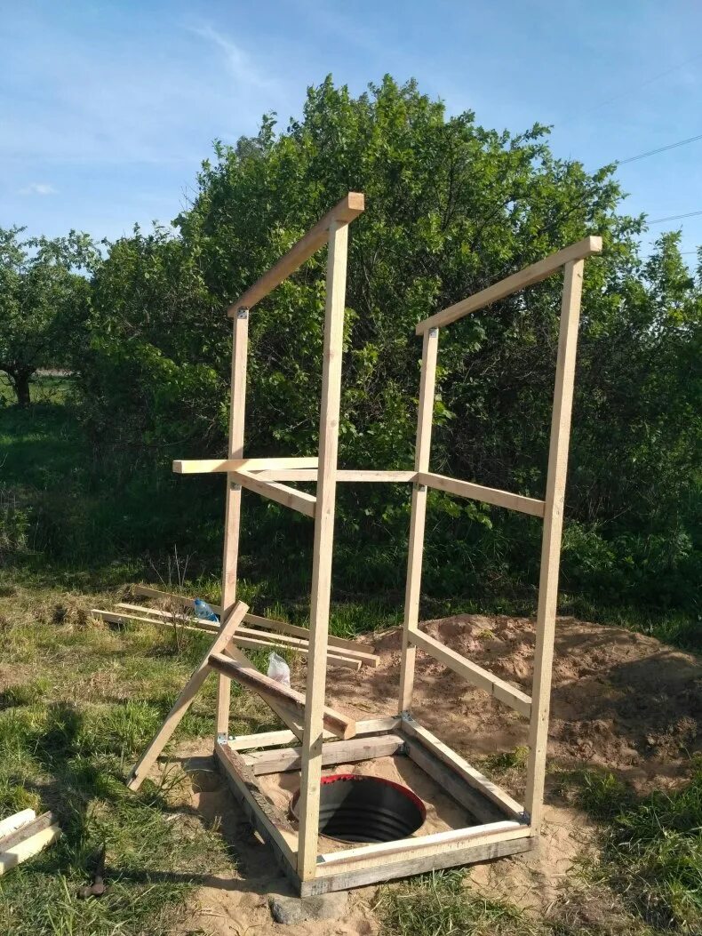 Дачный туалет внутри. 2. Сам туалет. Конструкция уличного туалета. Отделка уличного туалета.