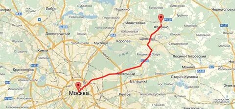 Пушкин московская область на карте
