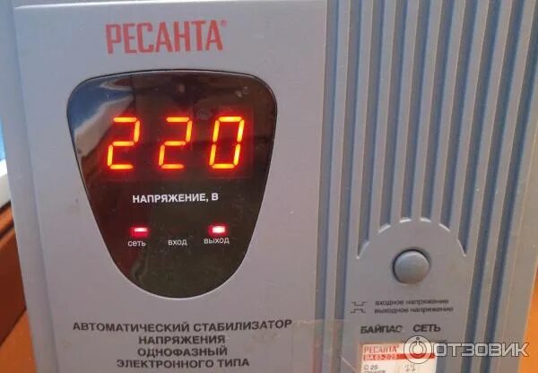Обзор от покупателя на Стабилизатор напряжения Ресанта АСН-8000Н/1-Ц Lux - интер