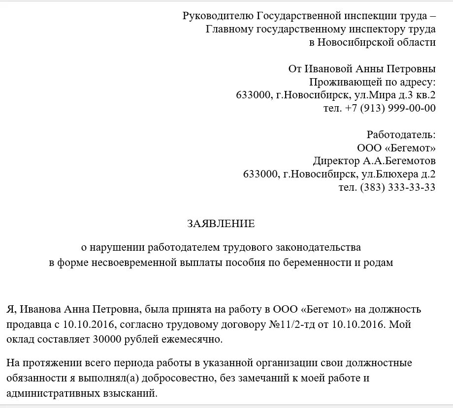 Образец заявления в налоговую на работодателя. Образец заявления в налоговую инспекцию. Жалоба в налоговую на работодателя. Жалоба в налоговую инспекцию на работодателя. Налоговая жалоба на организацию