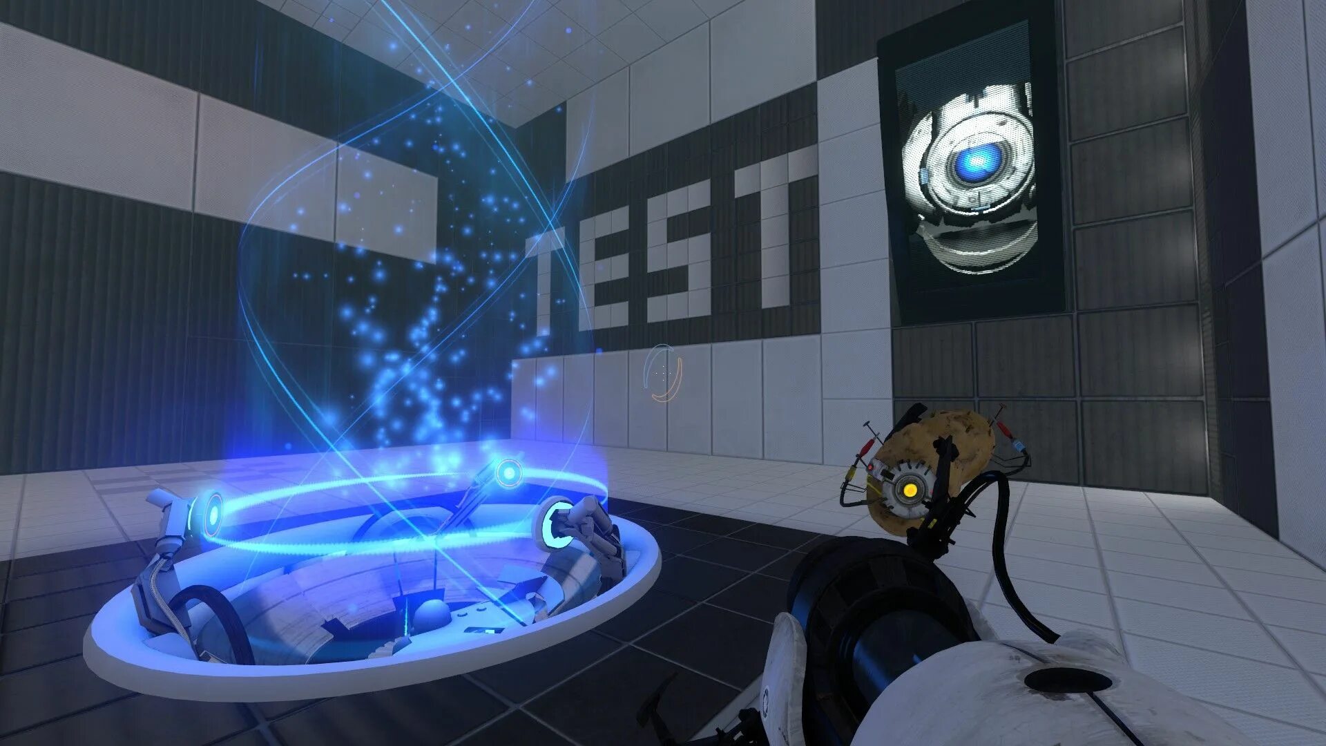 Страница 2 портал. Portal 2 игра. portal 2 испытательная камера. уитли portal 2. портал 2 порталы.