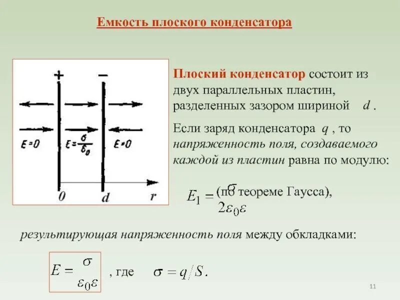 Емкость плоского конденсатора формула. Емкость плоского конденсатора определяется как…. Формула вычисления емкости плоского конденсатора. Конденсатор емкость плоского конденсатора.
