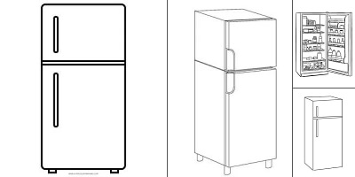раскраска холодильник