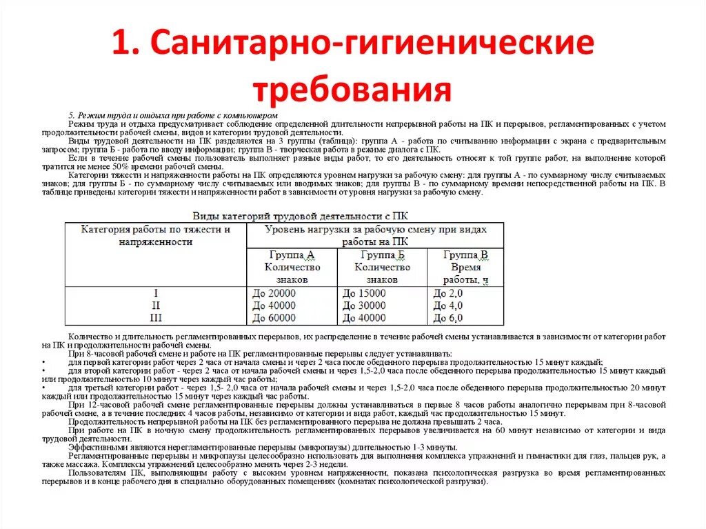 Гигиеническая частота. Санитарные требования к рабочему месту. Санитарные нормы санитарные нормы. Требования САНПИН для работы за компьютером. Санитарно-гигиенические нормы при работе с компьютером.