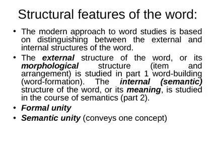 The word is main
