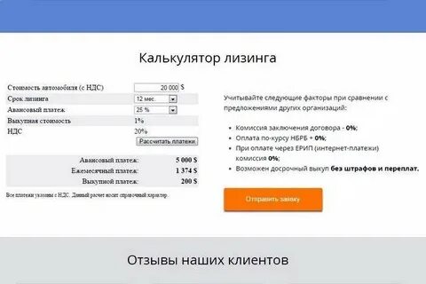 Как рассчитать проценты по лизингу