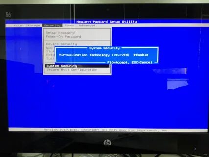 Hewlett packard setup
