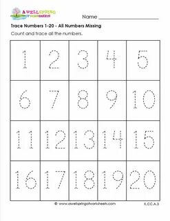 Numbers worksheets pdf
