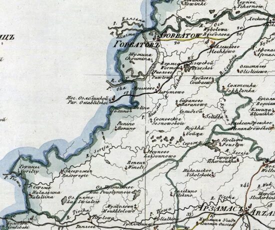 Горбатовский уезд. Горбатовская волость нижегородской губернии. Старая карта вачского района нижегородской области. Горбатовская волость нижегородской губернии. Старые карты нижегородской губернии.