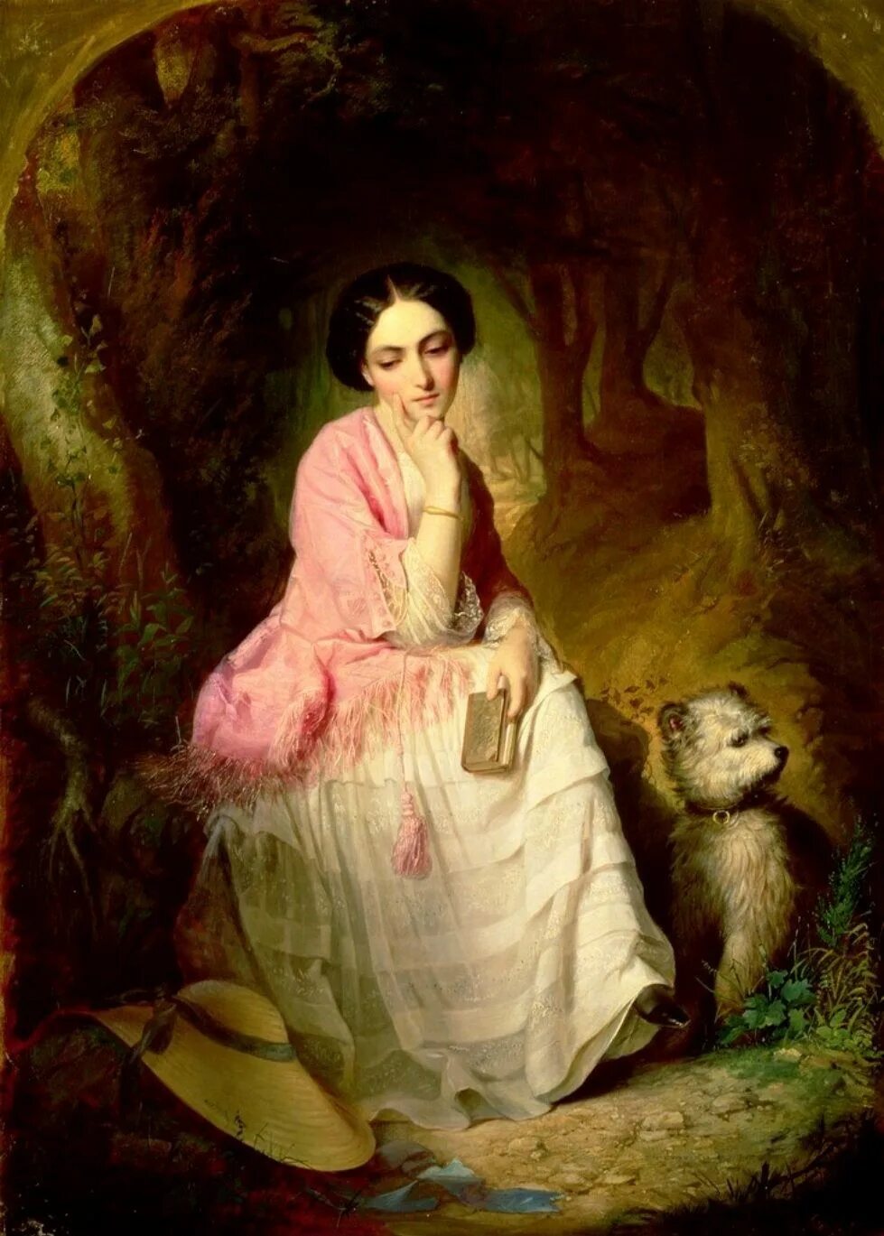 Картины прошедшего. Alajos Györgyi художник. Alajos Györgyi Giergl: woman in the Woods, 1853. Gyorgyi Giergl художник. Алайош Дерди гиргл художник.
