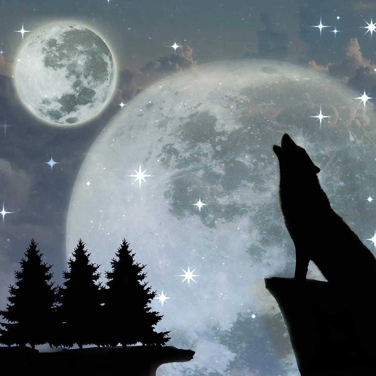 Волки воют на луну песни. Волк воет на луну. Волк и Луна. Воющий волк. Волк воет на луну арт.
